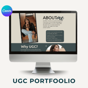 Canva UGC veebilehe mall + kasutusjuhend